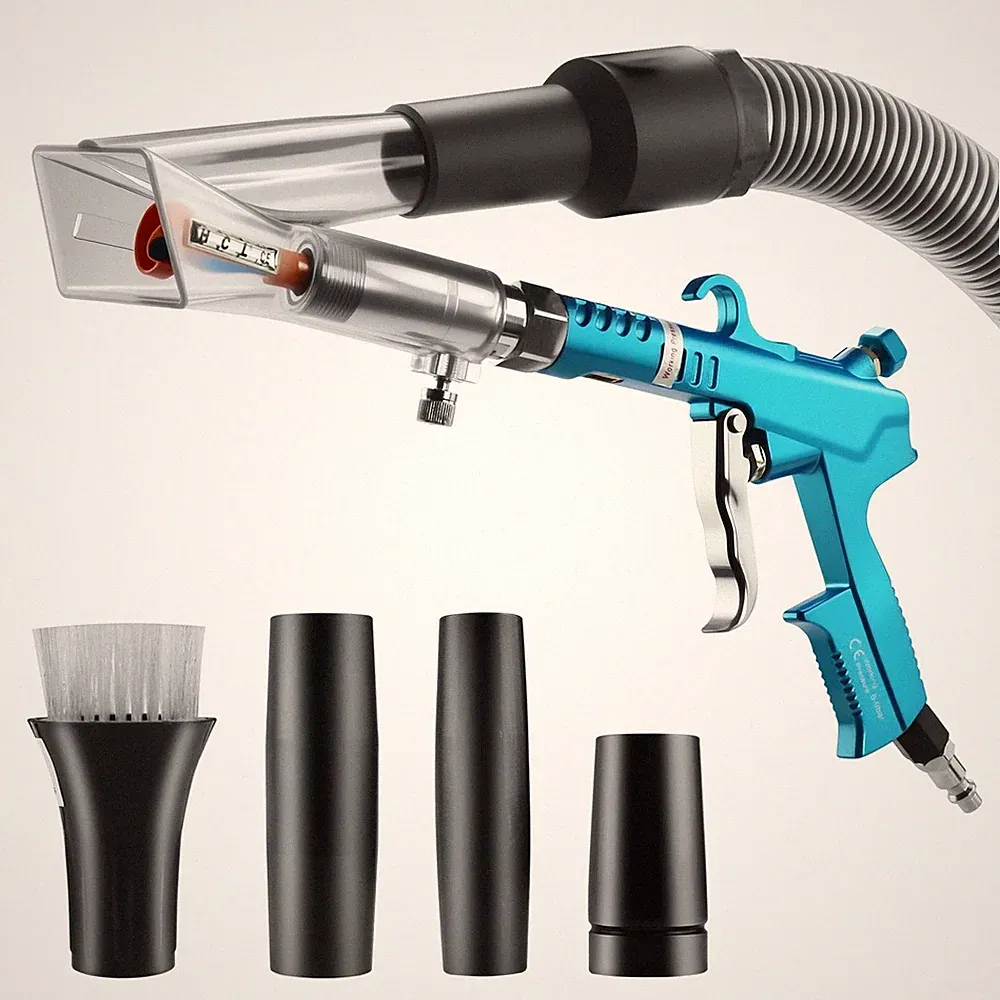 2-in-1 Car Detailing Air Blow Gun & Vacuum with Adjustable Nozzle for Cleaning