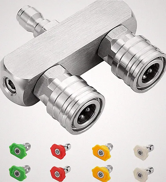 2-in-1 Pressure Washer Tips, Dual Pressure Washer Nozzle Tip with 8 Power Washer