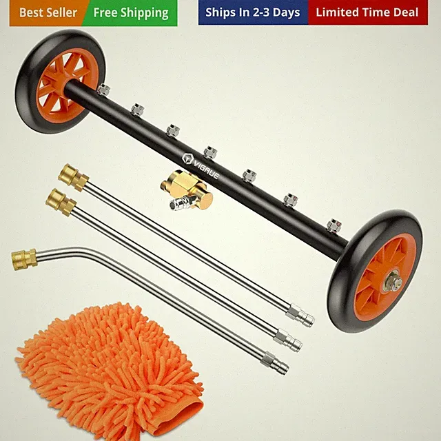 2-in-1 undercarriage Pressure Washer Attachment,24 Inch Pressure Washer Water...