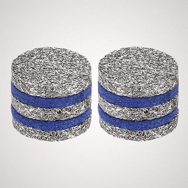 2-Pack 0.39 Inch Five Layer Foam Maker Meshes Kit for Boats/RVs [Blue/Silver]