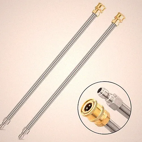 2 Pack 16" Pressure Washer Extension Wand Stainless Steel Power Lance NEW