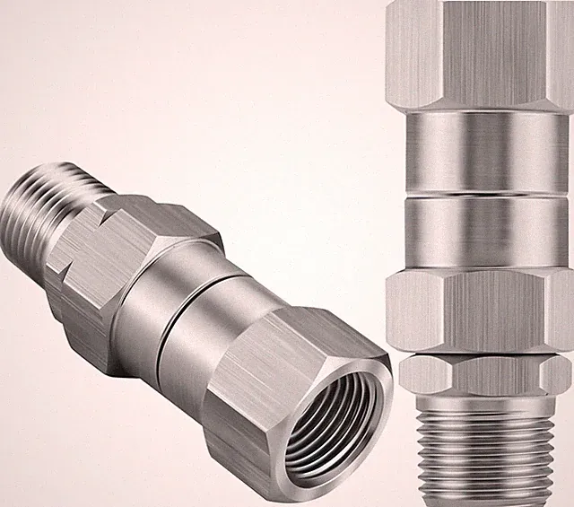 2 Pack 3/8 NPT Stainless Steel Pressure Washer Swivel 360° Kink-Free