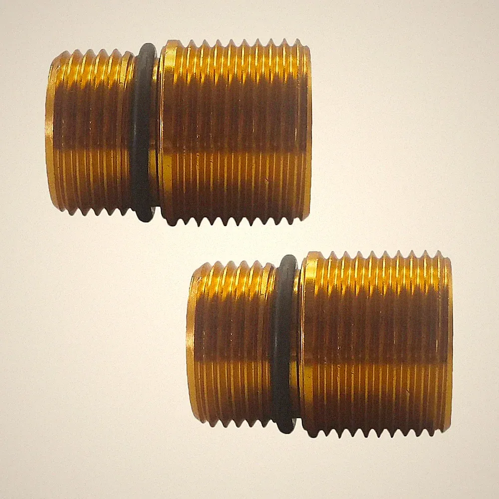 2 Pack 7110264 Water Oulet Kit for Axial Cam Pressure Washer Pump Gold