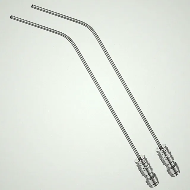 2-Pack 8.27" Straight Hole Long Curve Pressure Washer Needle Nozzle