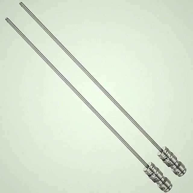 2-Pack 8.46" Side Open Long Straight Pressure Washer Needle Nozzle