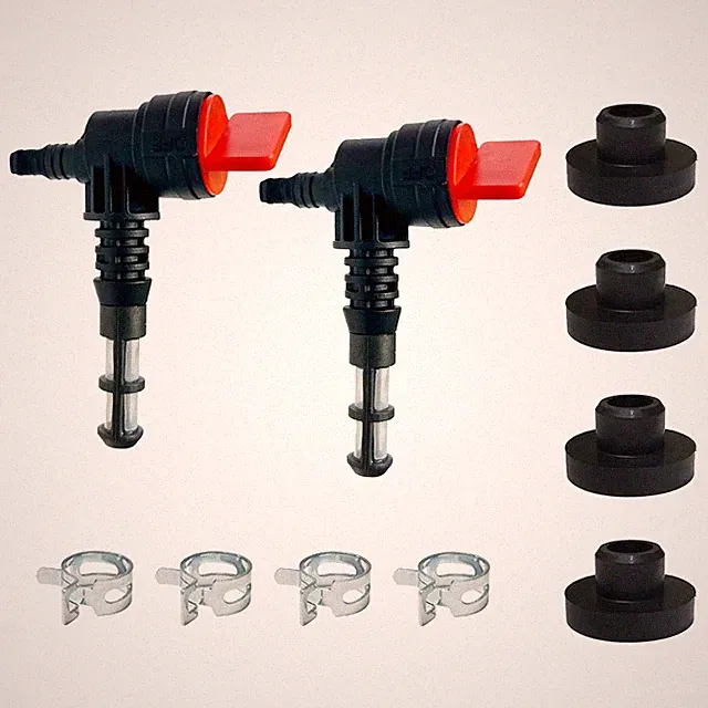 2 Pack 90 Degree Fuel Gas Shut Off Valve with Grommet Clamp for 192980GS 2089...