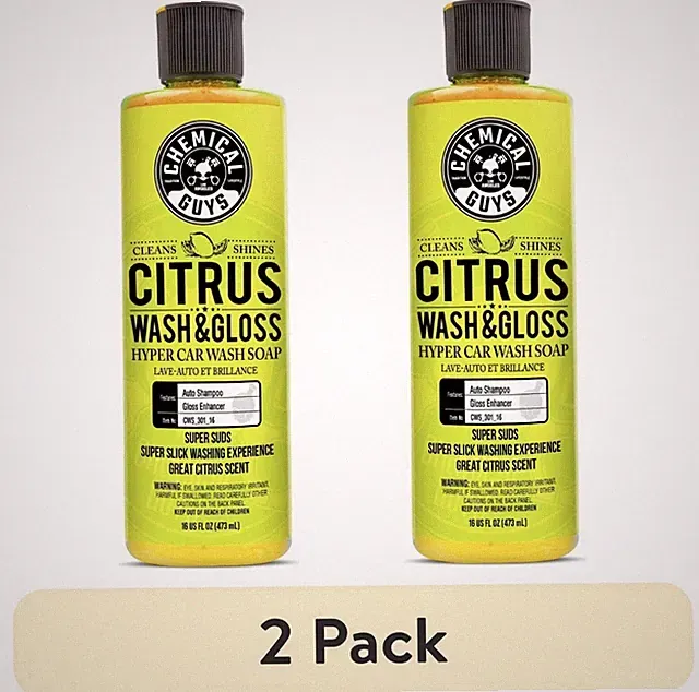 (2 pack) Chemical Guys Citrus Wash & Gloss Concentrated Car Wash (16 oz) SEALED