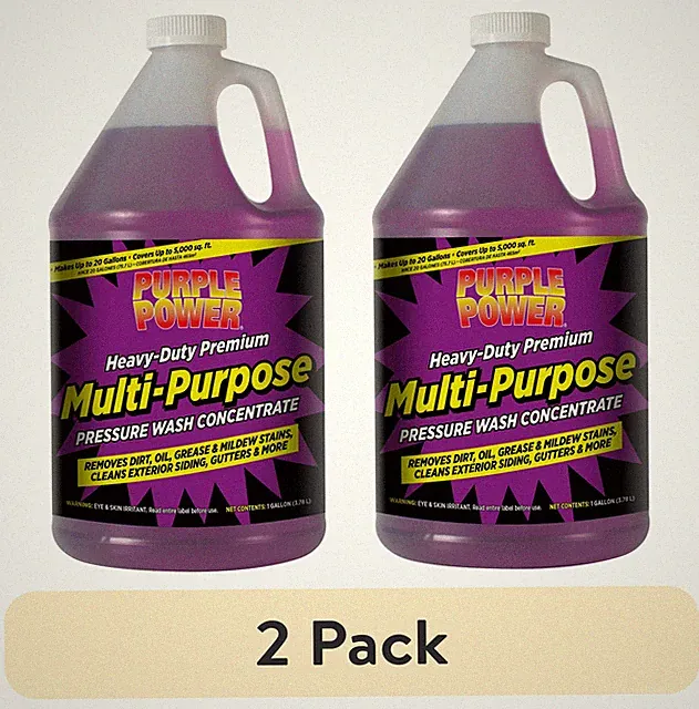 (2 pack) Heavy-Duty Premium Multi-Purpose Pressure Wash, 1 Gallon
