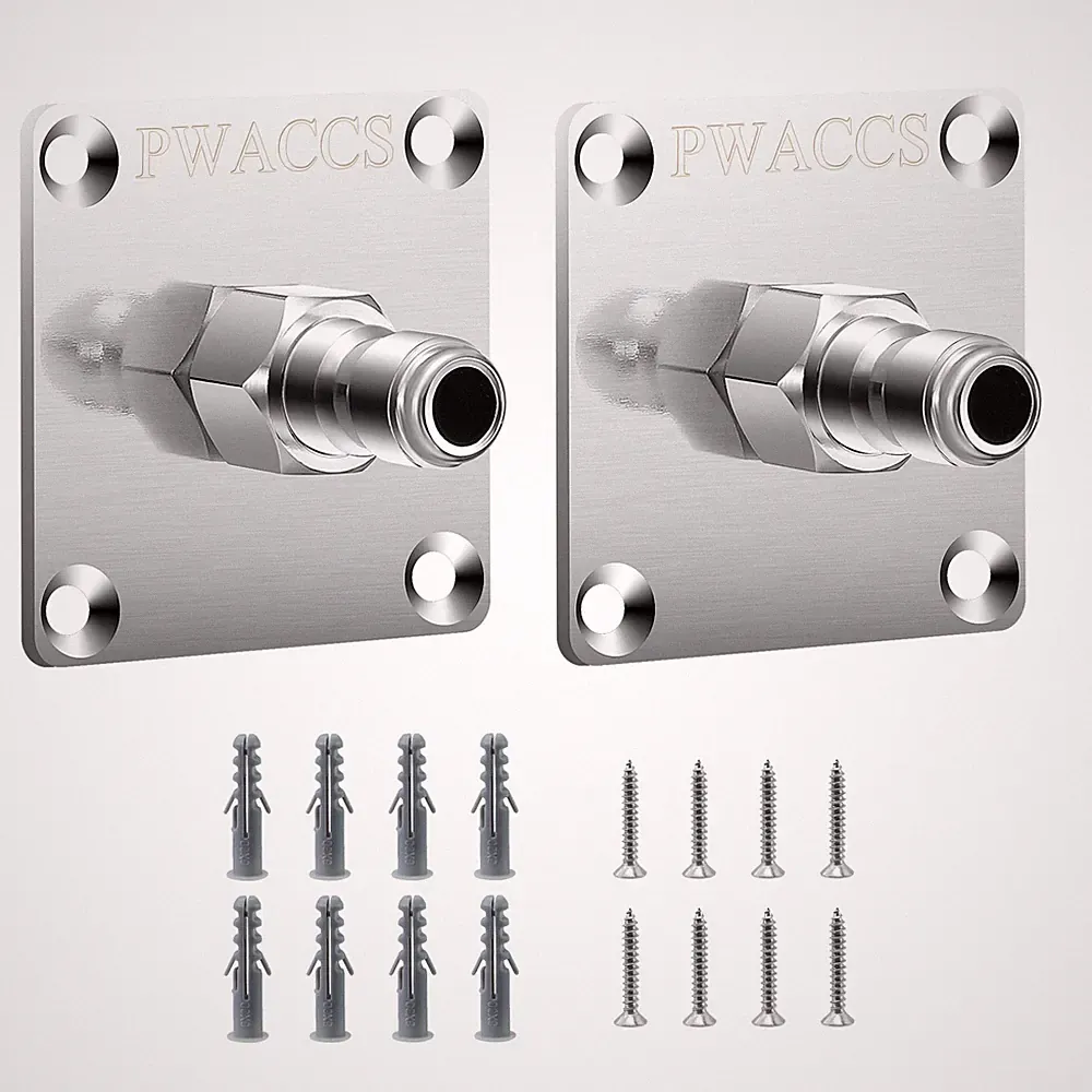 2 Pack Pressure Washer Gun Holder Stainless Steel 1/4 Inch Wall Mount