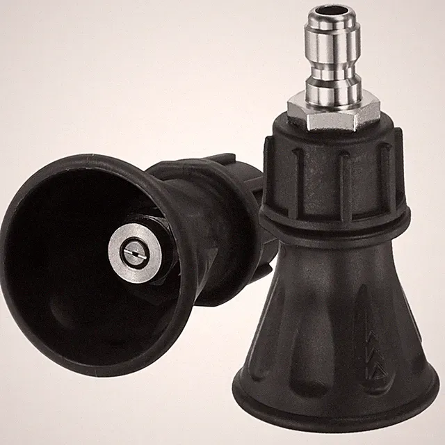 2-Pack Pressure Washer Nozzle Guard, 40 Degree Nozzle, Orifice 2.5 [Black]