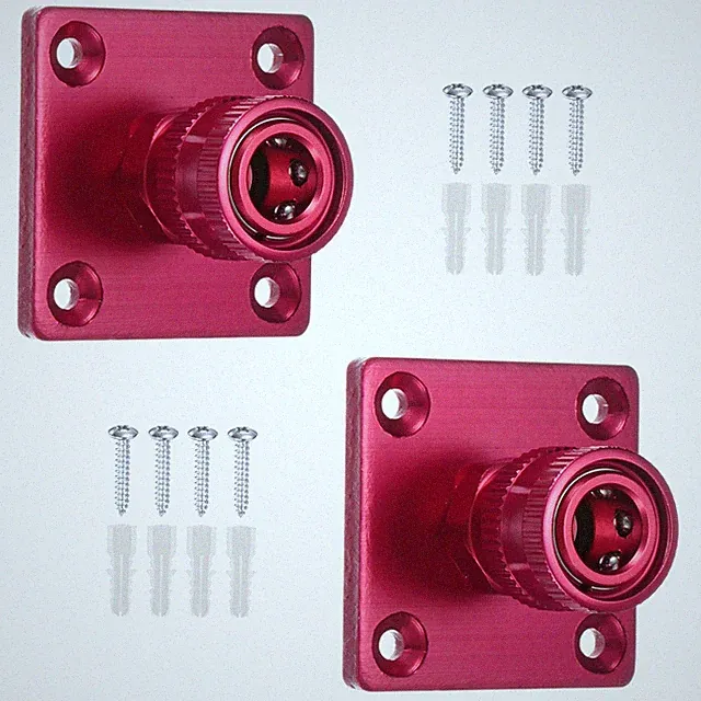 2-Pack Pressure Washer Nozzle Holder, 1/4" Quick Connect Storage Rack, Red