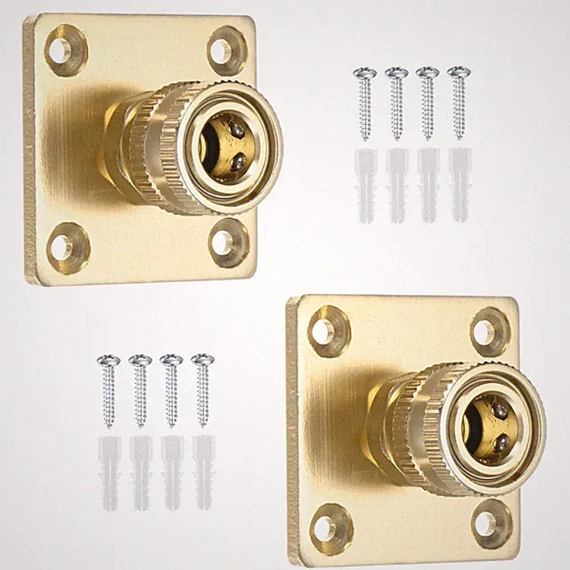 2-Pack Pressure Washer Nozzle Holder, 1/4" Quick Connect Storage Rack, Yellow