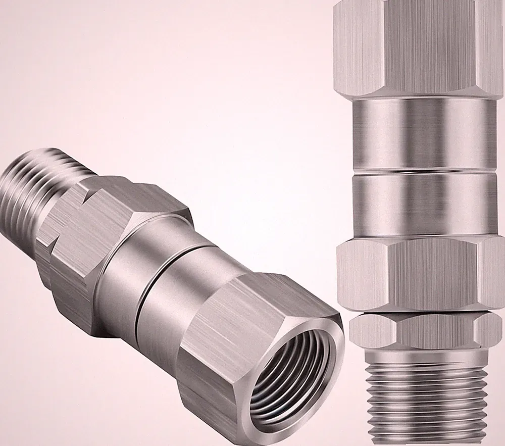 2 PACK Pressure Washer Swivel 3/8" NPT Stainless Steel, 360° Rotating Kink Free