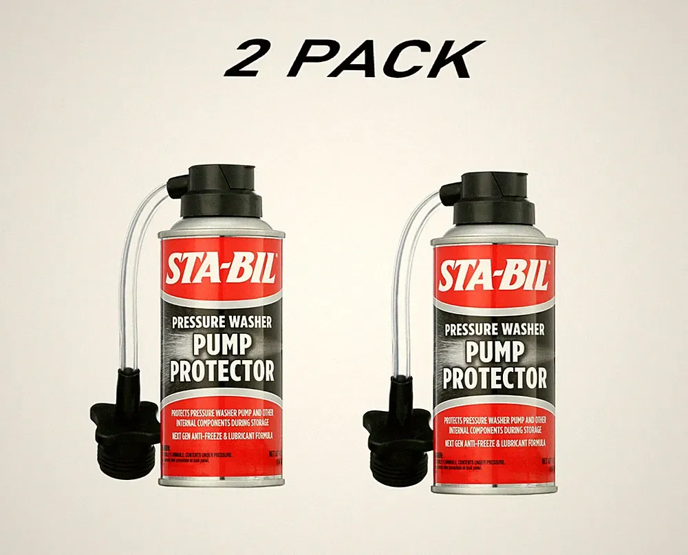 ( 2 PACK ) STA-BIL Pump Protector, Pressure Washer Pumps, Anti-Freeze 4 Oz.