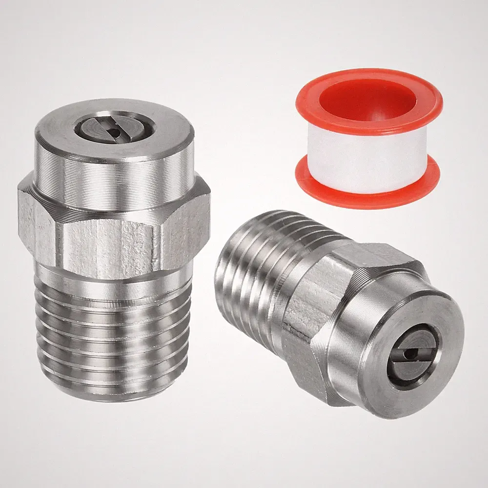 2 Pack Surface Clean Tips 25 Degree 1/4" NPT Male #25050 Pressure Washer Noz...
