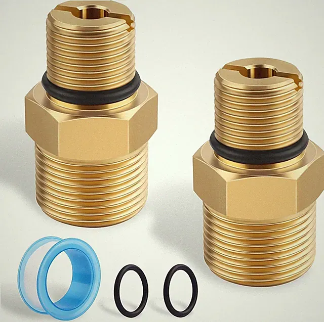 2 PCS 7106686 Brass Outlet Connector for Simpson Cleaning,3/8'' to male M22 wate