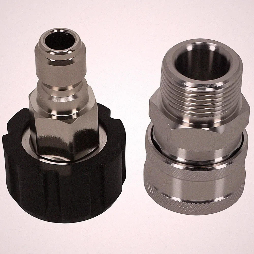 2* Pressure Washer Coupler Fitting M22-14 to 3/8" Quick Connect Stainless Steel
