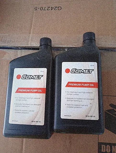2 Qts, Comet Pump Oil 32oz