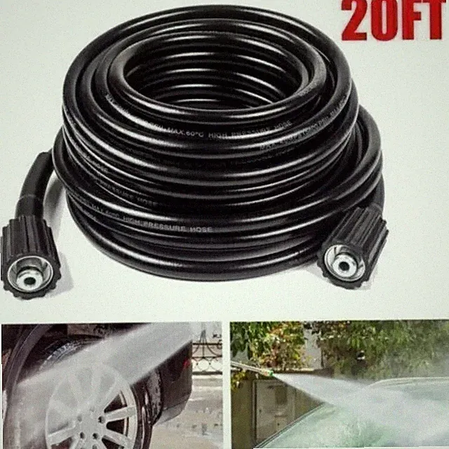20 FT High Pressure Washer Hose 5800 PSI M22-14MM Power Washer Extension Hose Y