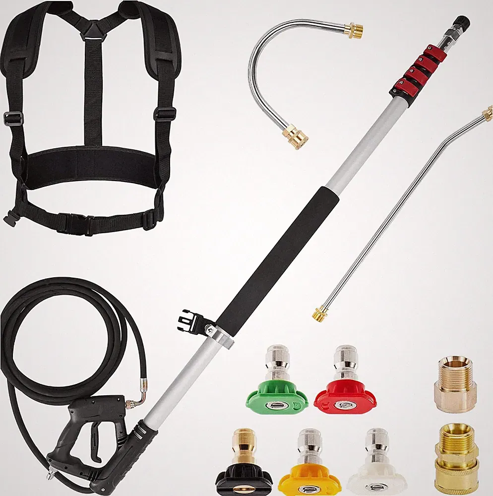 20 FT Telescoping Pressure Washer Wand, 4000 PSI