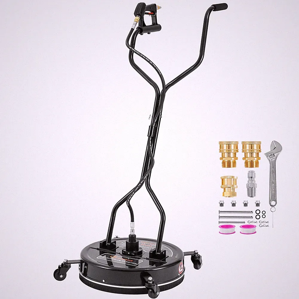 20 Inch Pressure Washer Surface Cleaner, 4500 PSI with 4 Wheels