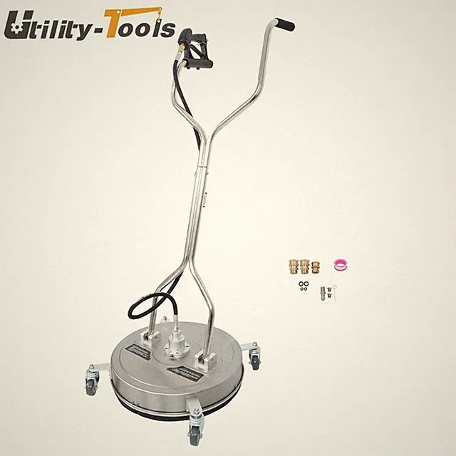 20 Inch Pressure Washer Surface Cleaner Dual Handles 6000PSI Stainless Steel