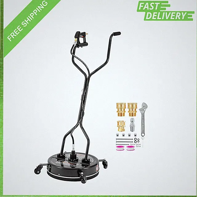 20 Inch Pressure Washer Surface Cleaner with Dual Handles and Four Wheels, 4500