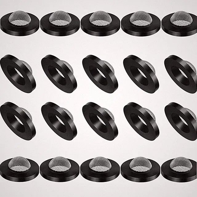 20 Pcs Hose Washer with Screen Filter Washers Stainless Steel & Black Rubber Fil
