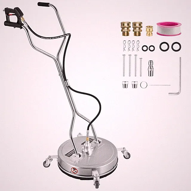 20" Pressure Washer Surface Cleaner 4000PSI w/ 4 Wheels & 2 Handles for Driveway