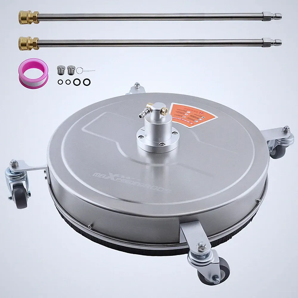 20" Pressure Washer Surface Cleaner 4200PSI Steel Extension Wands 1/4 QC