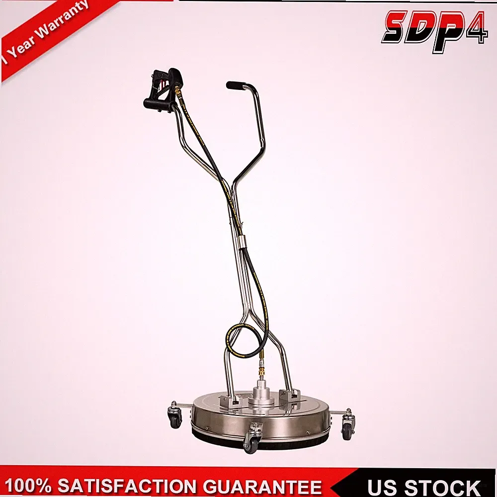 20" Pressure Washer Surface Cleaner 4500PSI w/ Handles & Wheels Quick Connect