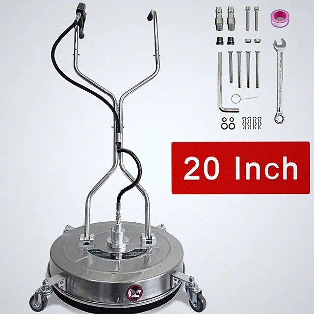 20" Pressure Washer Surface Cleaner 4600PSI with 4 Wheels & Handle for Driveways