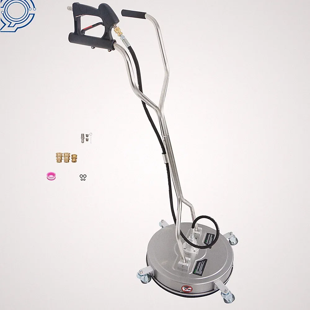20" Pressure Washer Surface Cleaner Dual Handles with 4 Wheels 6000PSI Washer