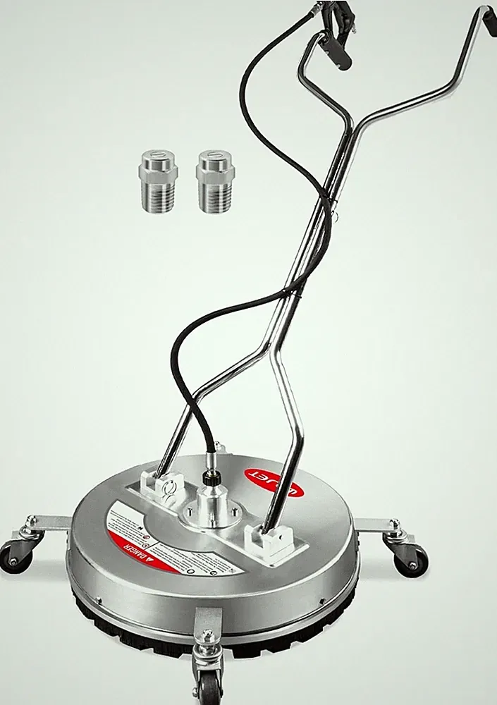 20" Pressure Washer Surface Cleaner with 4 Wheels&Dual Handles, 4500PSI Stainles