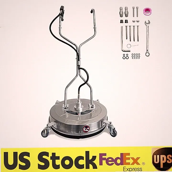 20" Pressure Washer Surface Cleaner with 4 Wheels for Patio & Driveways 4600 PSI