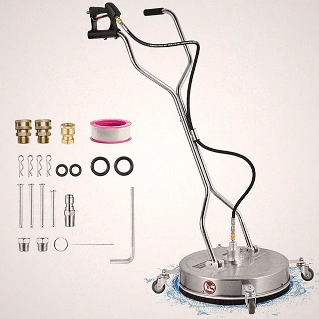 20" Stainless steel Flat Surface Cleaner for Pressure Washer 4 Wheels