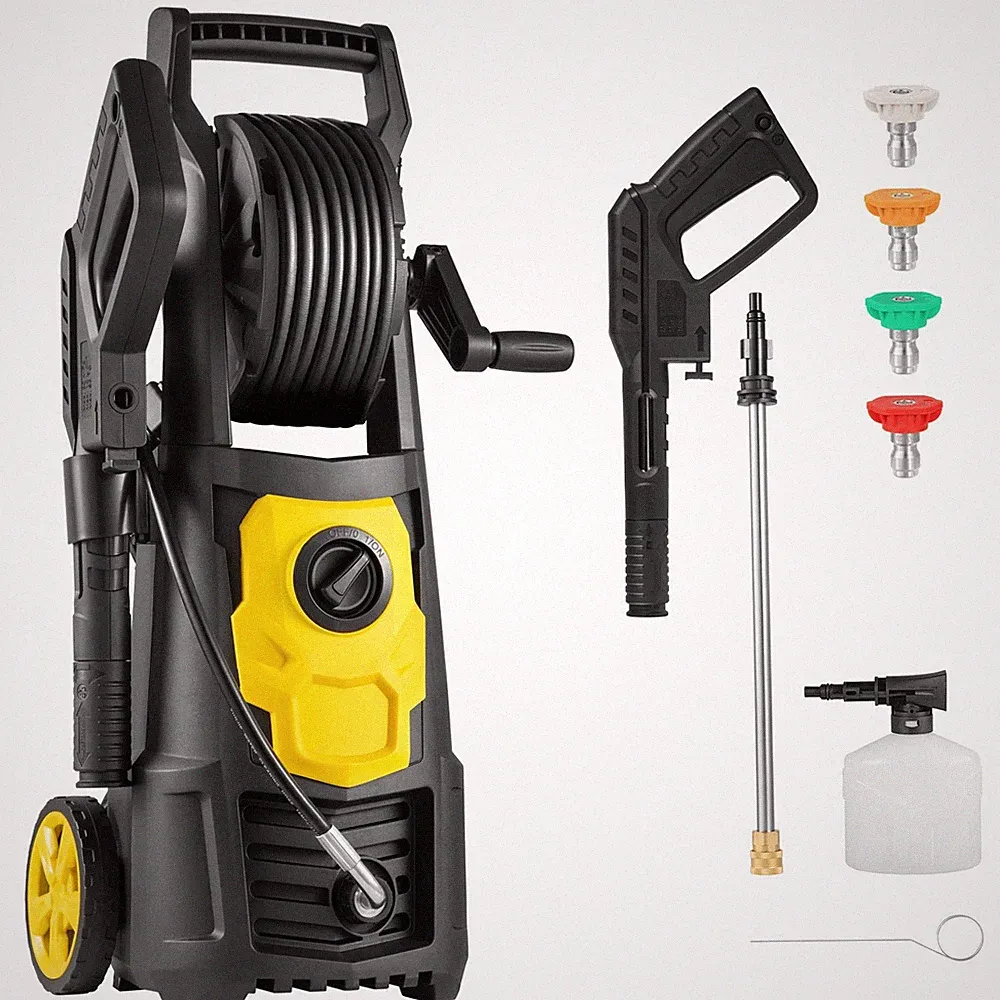 2000 PSI 1500W Electric Pressure Washer 30ft Hose Reel