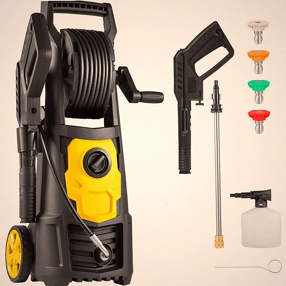 2000 PSI Electric Pressure Washer 1.65 GPM with 30ft Hose Reel