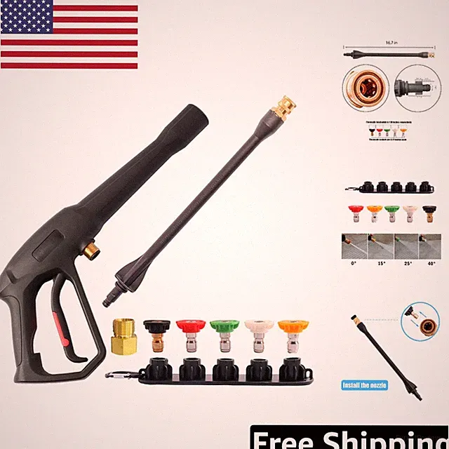 2000 PSI Pressure Washer Spray Gun for Ryobi with 5 Versatile Nozzle Tips