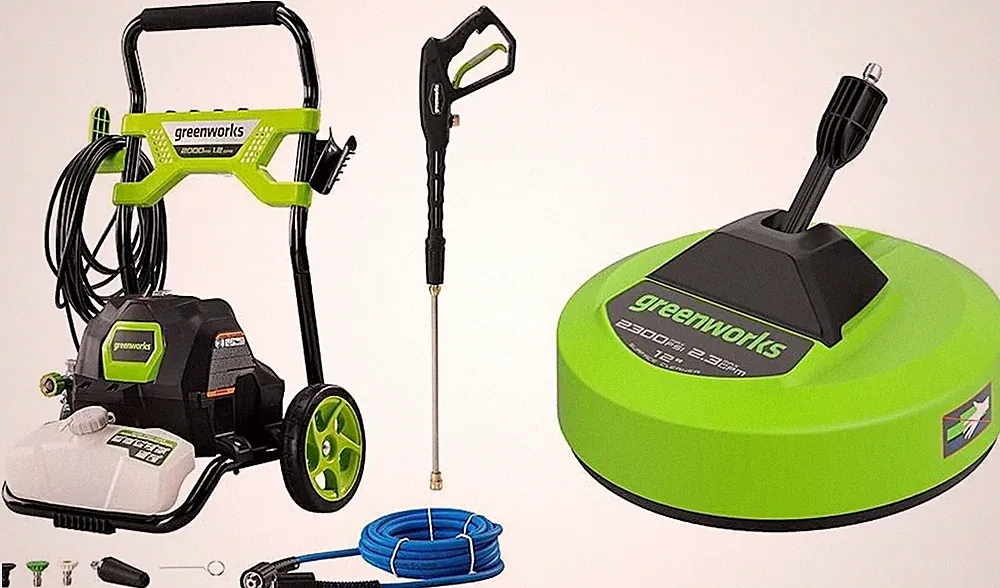 2000 PSI Pressure Washer with 12" Surface Cleaner Attachment - GPW2003