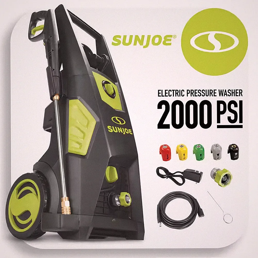 2000 PSI (PWMA Certified) 1.09 GPM 13A Brushless Electric Pressure Washer W/ Bra
