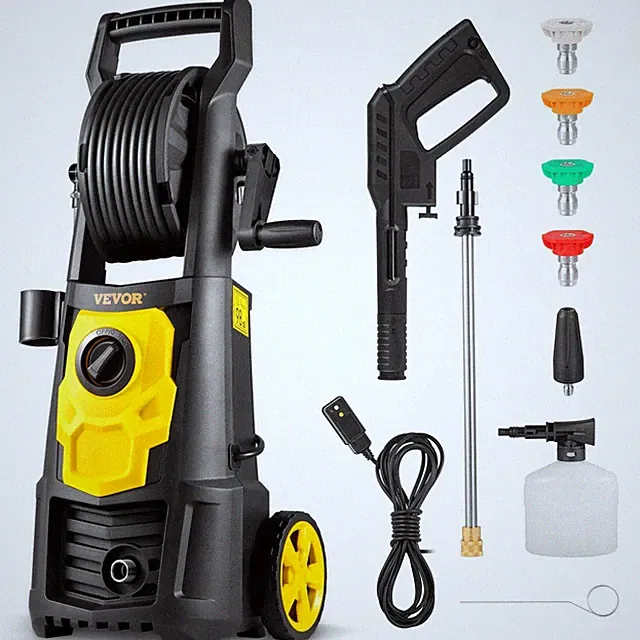 2000PSI 1.65GPM Washer with 30ft High-Pressure Hose and Storage Reel