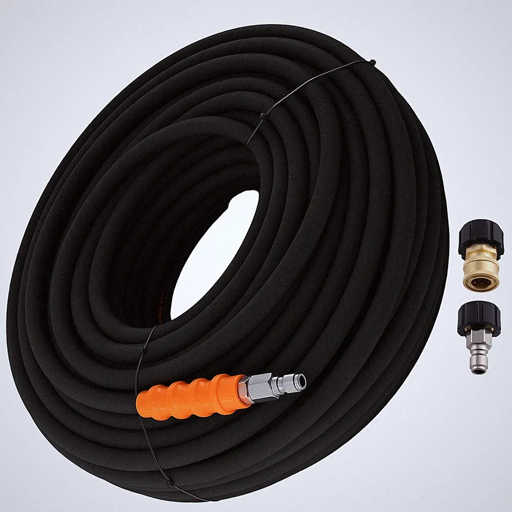 200FT 3/8" Pressure Hose for Husqvarna Craftsman Subaru 4800PSI Quick Connect