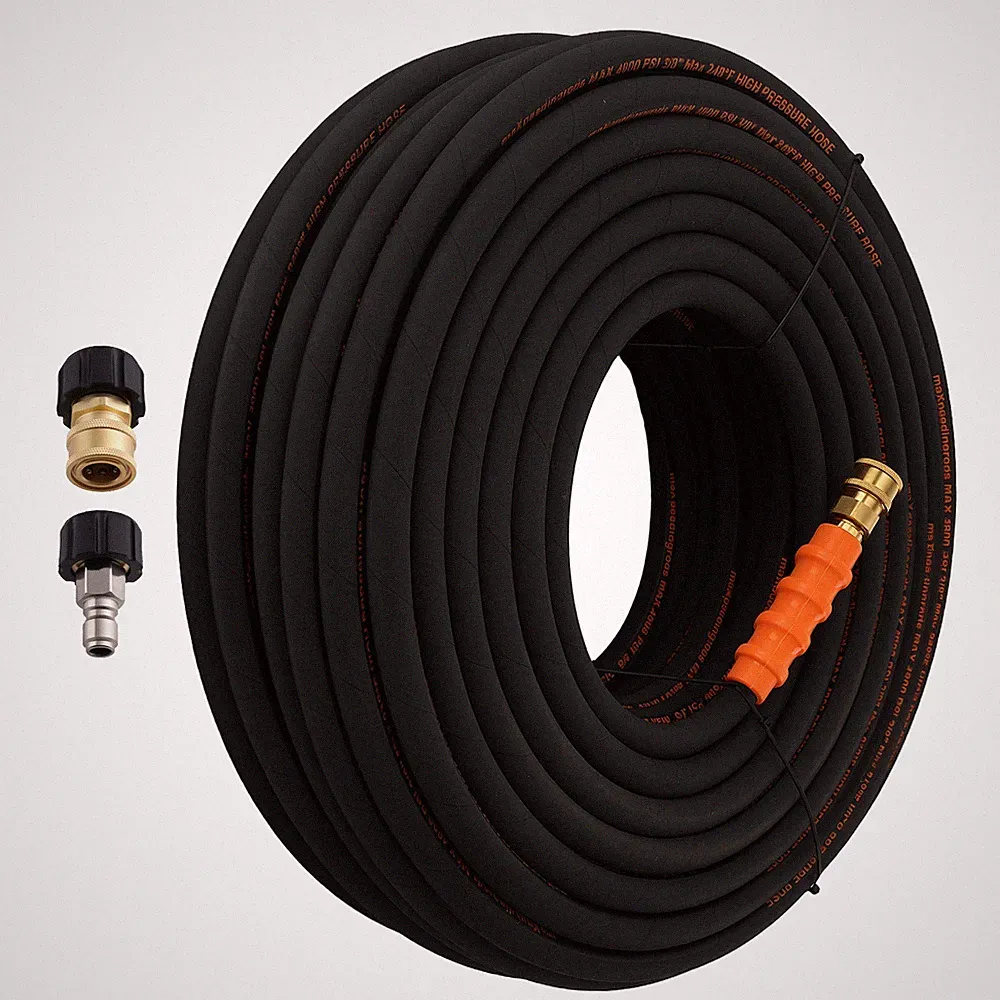 200FT 3/8" Pressure Washer Hose 4800PSI for Champion Westinghouse Husqvarna