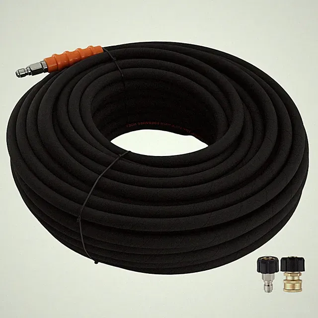 200FT 3/8" Pressure Washer Hose 4800PSI Kink Resistant w/ M22-14mm Coupler