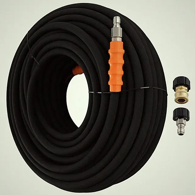 200FT 4800PSI Pressure Washer Hose for Simpson Generac 3/8" Steel Wire Braid