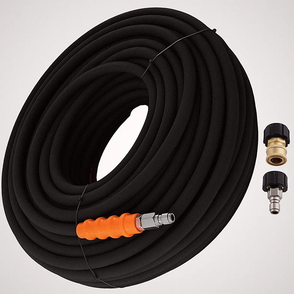 200FT Hot Cold Pressure Washer Hose 3/8" for Honda Generac Westinghouse 4800PSI