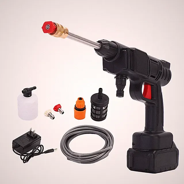 200W Cordless Portable Pressure Washer Rechargeable Water Gun for Car Detailing