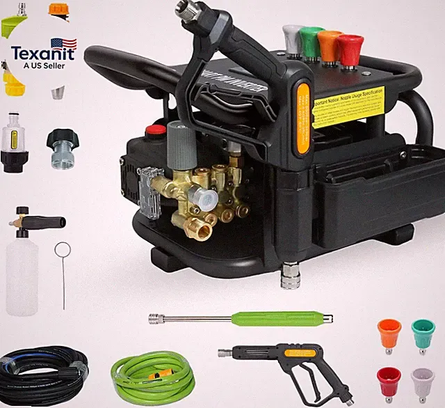 2025 Upgraded 100Bar 2.3GPM Commercial Electric Pressure Washer–Pm Inverter 3HP