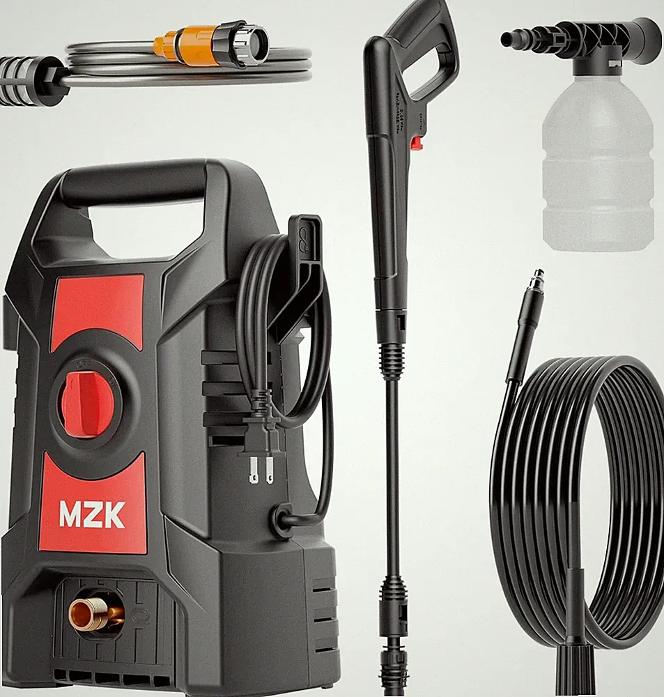 2026 New Lightweight Pressure Washer, Portable One-Button Start with 4 Adjustabl